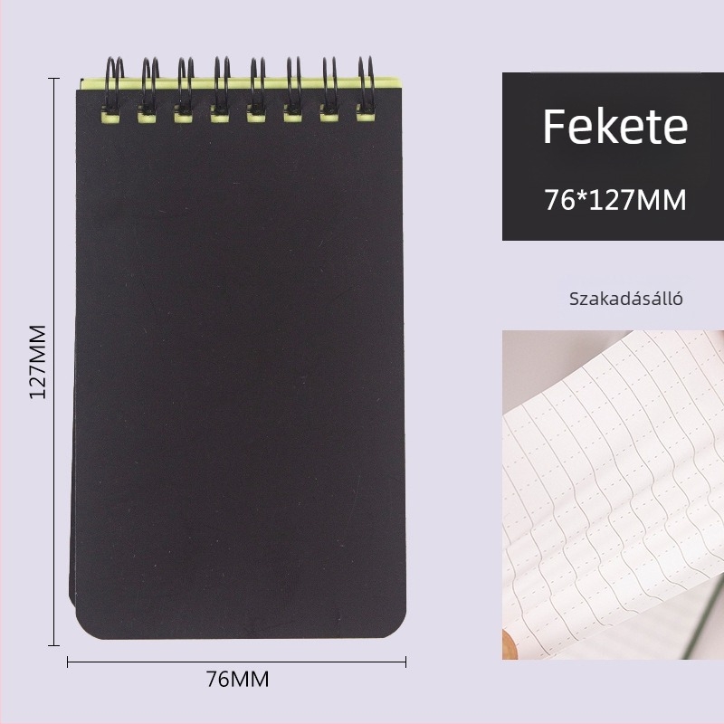 Changji A7 spirálfüzet – hordozható, vízálló kőpapír, kültéri jegyzetfüzet, mini vízszintes sorok