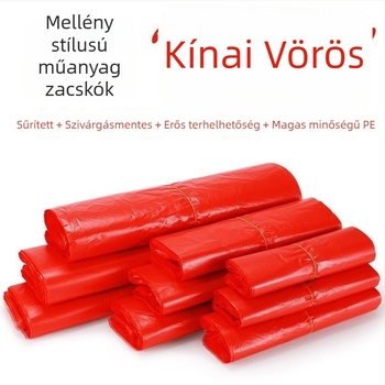 Szemeteszsák, PE anyag, vastagított, egyszer használatos, mellény-stílusú, otthoni használatra