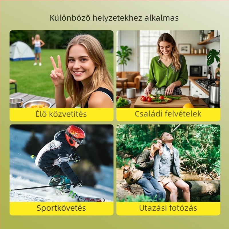 L9Lite AI-modullal ellátott háromtengelyes okostelefon-gimbal stabilizátor arckövetéssel, Bluetooth