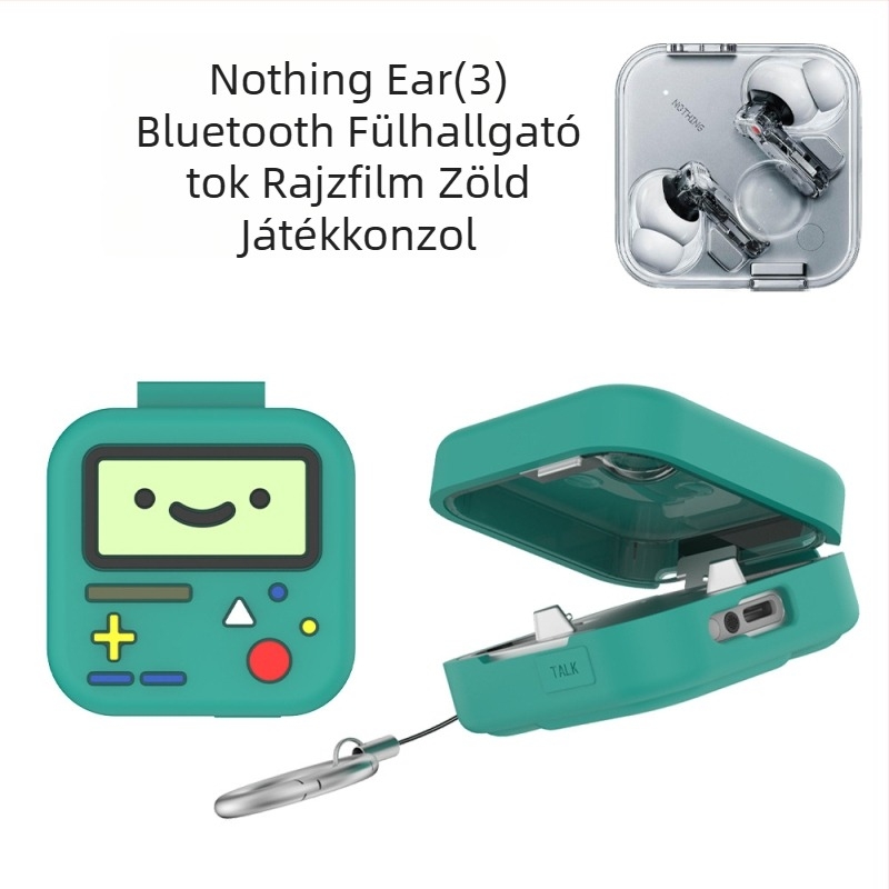 Nothing Ear(3) szilikon védőtok – cartoon dizájn, kemény héj, hordozható, testreszabható, injekciós öntéses kivitel