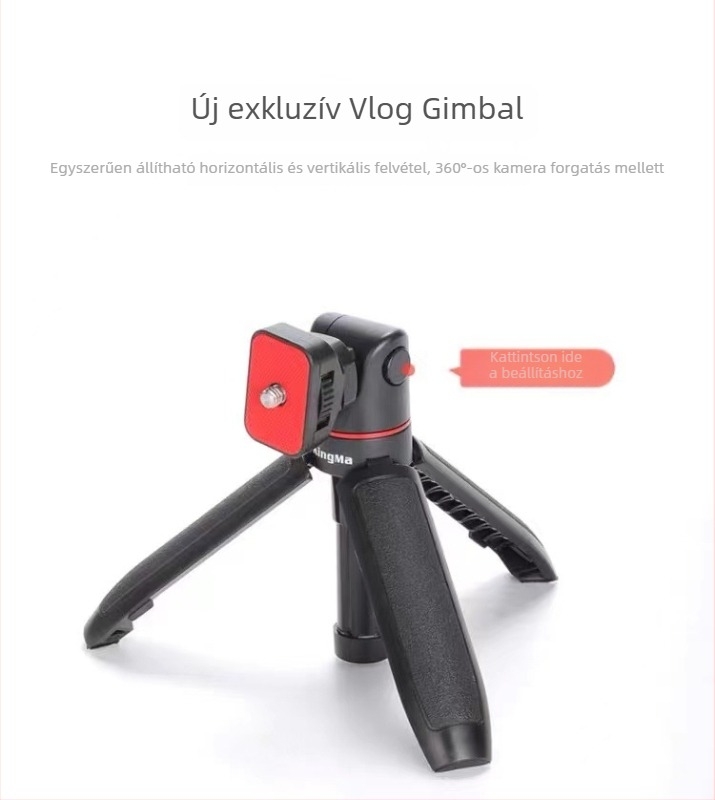 SR2 Kézben tartható hosszú rúd Tripod Okostelefonokhoz és MILC Kamerákhoz, Alumínium Test, Univerzális Kompatibilitás, Nincs Távirányító, Nincs Bluetooth, Nincs Világítás, Nincs Képstabilizálás