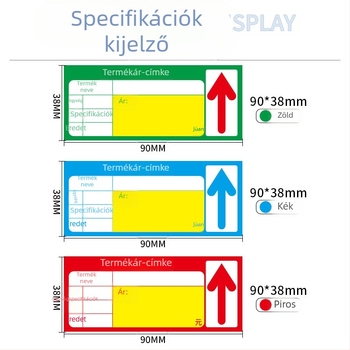 Fedett papírból készült árjelző kártya, dupla oldalú, kézzel írt árral, üzletek és szupermarketek számára, kínai stílusú, termékkód Spjq