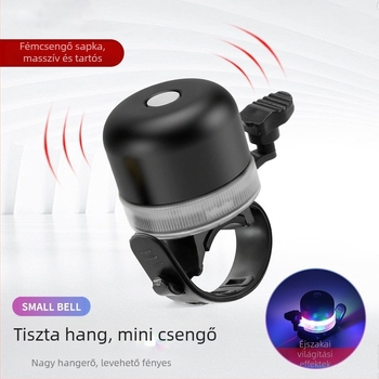 Kerékpár csengő Lantern USB LED éjszakai fény - alumíniumötvözet