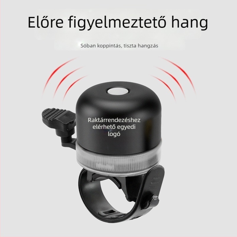 Kerékpár csengő Lantern USB LED éjszakai fény - alumíniumötvözet
