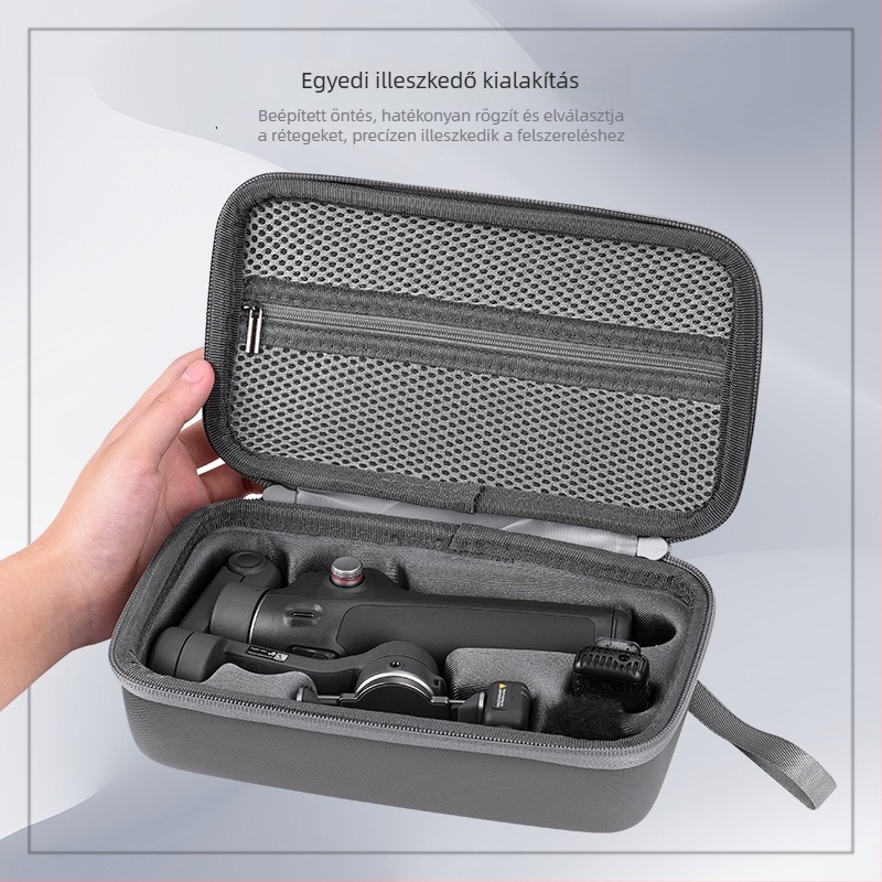 Brdrc DJI Osmo Mobile 8 tároló táska — hordozható tok mobil stabilizátorhoz, tartalmaz 7 darab tartozék