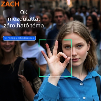 ZACH mobiltelefon stabilizátor, modell C16, ABS és alumínium ötvözetből, Bluetooth támogatás, távirányító tartozik