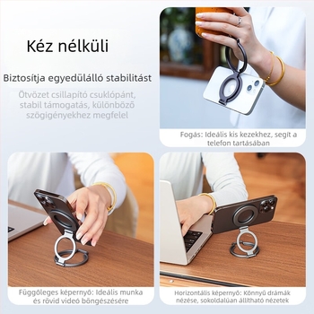 Mágneses telefonállvány alumínium ötvözetből, egyszerű stílus, testreszabás támogatott, márka Changqingming