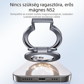 Mágneses telefonállvány alumínium ötvözetből, egyszerű stílus, testreszabás támogatott, márka Changqingming