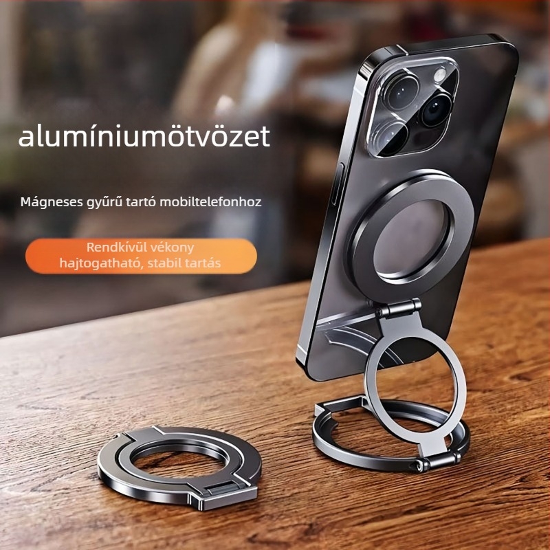 Mágneses telefonállvány alumínium ötvözetből, egyszerű stílus, testreszabás támogatott, márka Changqingming
