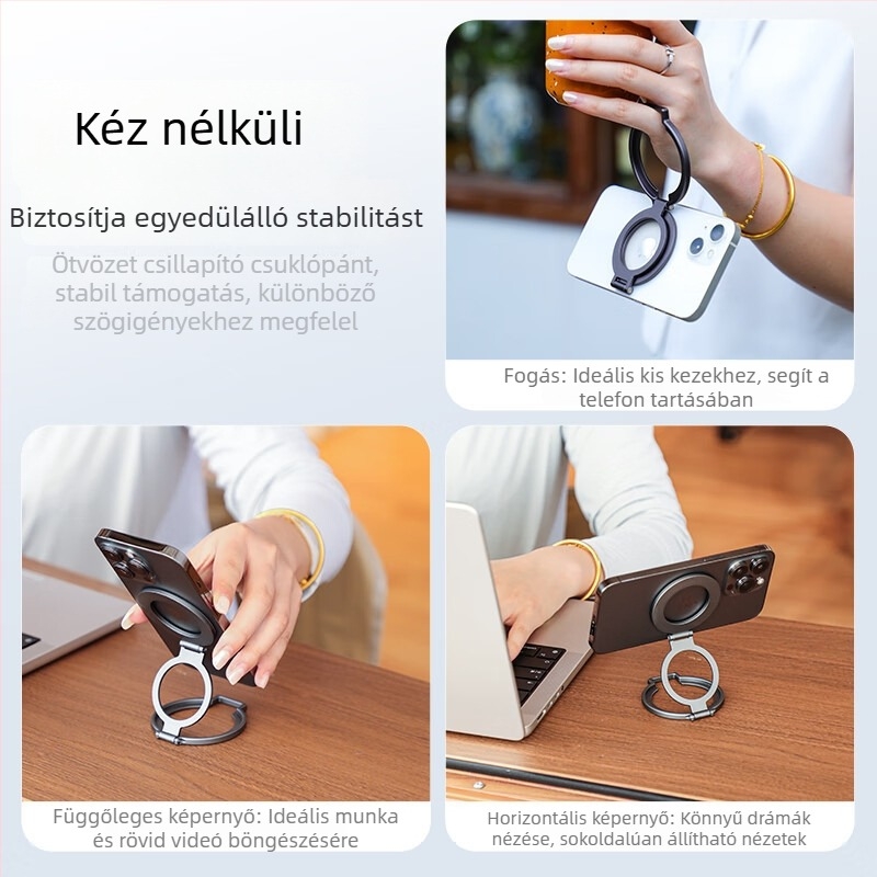 Mágneses telefonállvány alumínium ötvözetből, egyszerű stílus, testreszabás támogatott, márka Changqingming