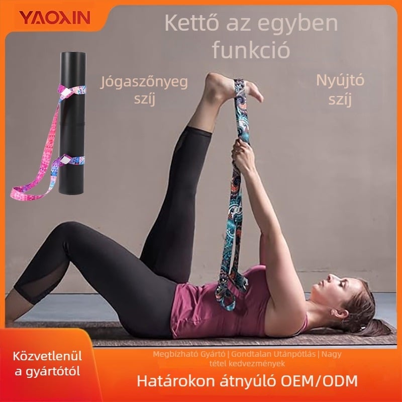 Jóga nyújtó pánt | Nylon jóga pánt | Márka: YAOXIN | Jóga kiegészítő termékek | Alkalmas fitnesz felszereléshez, egészség masszázshoz és bodybuildinghez