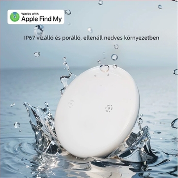 Anti-lost lokátor S10 iOS-hez – MFI tanúsított, IP67 vízálló, 210 mAh akkumulátor, 9 g tömeg