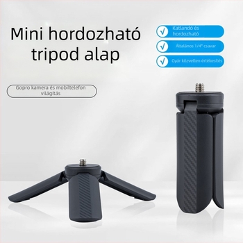 Km-05 asztali stabilizátor alap — ABS anyag, max. 2 kg terhelés, 1 rész, kompatibilis DJI Pocket 3, akciókamerák, tükör nélküli kamerák és telefon klipek számára