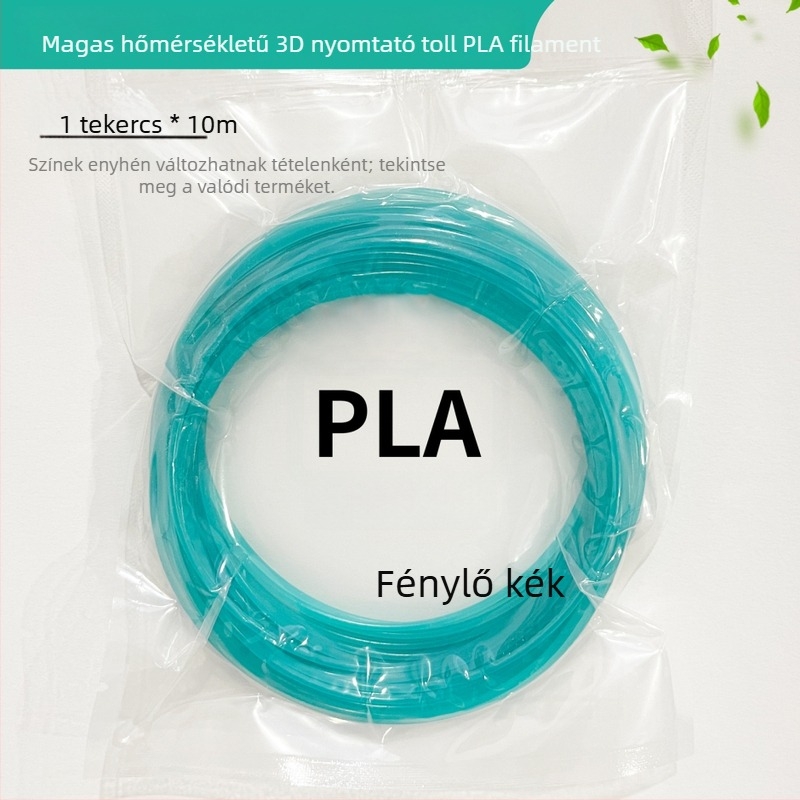 Fényes PLA filament 3D tollhoz, magas hőmérsékletű – hossz: 2m/3m/5m