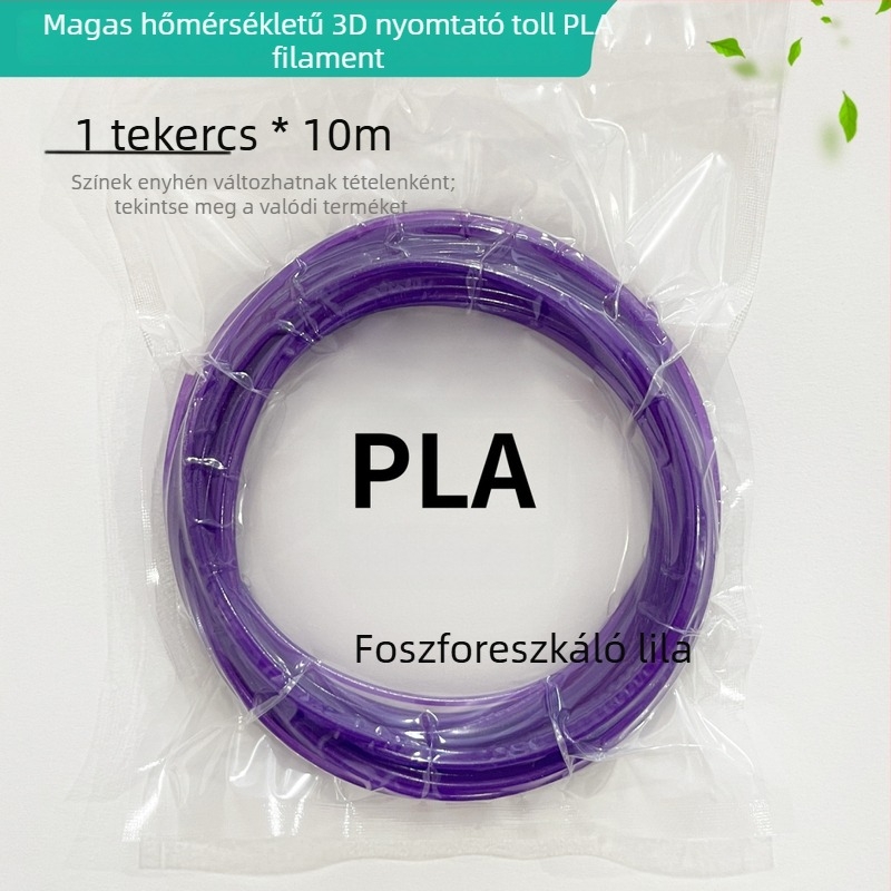 Fényes PLA filament 3D tollhoz, magas hőmérsékletű – hossz: 2m/3m/5m