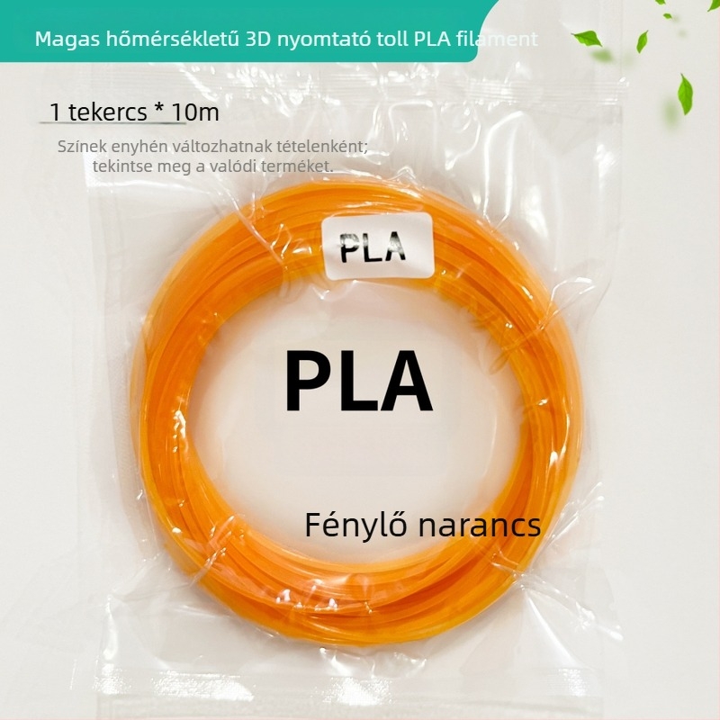 Fényes PLA filament 3D tollhoz, magas hőmérsékletű – hossz: 2m/3m/5m