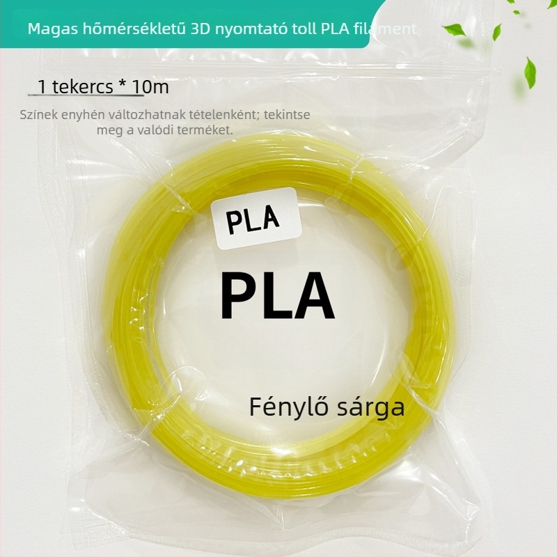Fényes PLA filament 3D tollhoz, magas hőmérsékletű – hossz: 2m/3m/5m