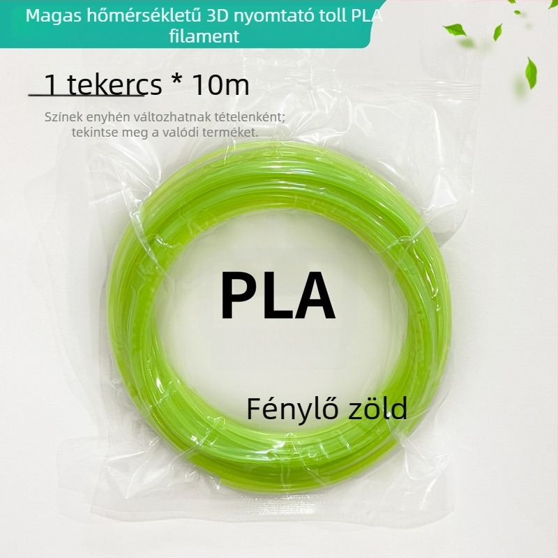 Fényes PLA filament 3D tollhoz, magas hőmérsékletű – hossz: 2m/3m/5m
