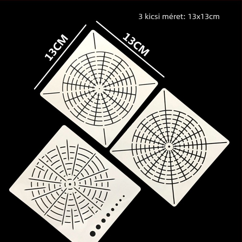 Mandala sablon DIY kőfestéshez | PET anyag | Márka Painting Enle | Saját márka elérhető