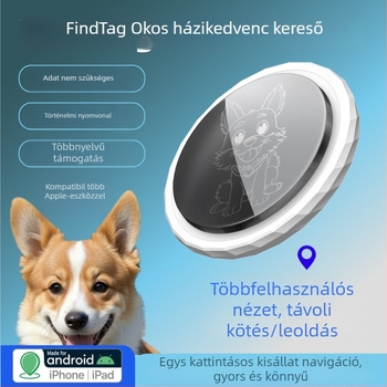 Bluetooth tracker kulcstartóhoz és pénztárcához, modell P18c, 360 napos akkumulátor-üzemidő, 100 m hatótávolság, akkumulátor kapacitása 220, PC ház
