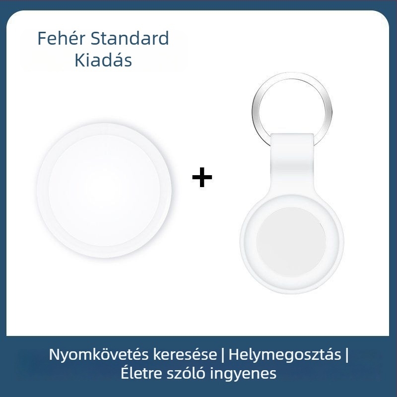 Okos elvesztés elleni nyomkövető kerékpárokhoz és háziállatoknak, modell F3, ABS, Bluetooth, 220 mAh akkumulátor