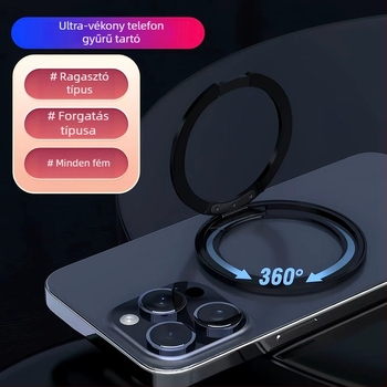 Telefon tokhoz tartóállvány, univerzális, fém, B Stand modell, Golden Round márka