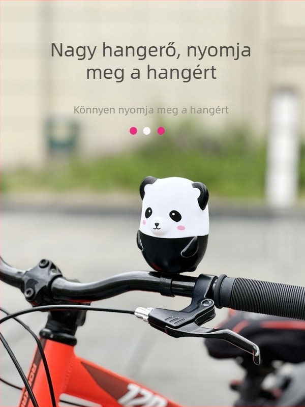 Kerékpár harang – rendkívül hangos, rajzfilmfigurás gyerekeknek, univerzális MTB kerékpárokhoz, dekoratív kiegészítő (Anyag: Műanyag; Importált: Nem; Feldolgozás: Nem)