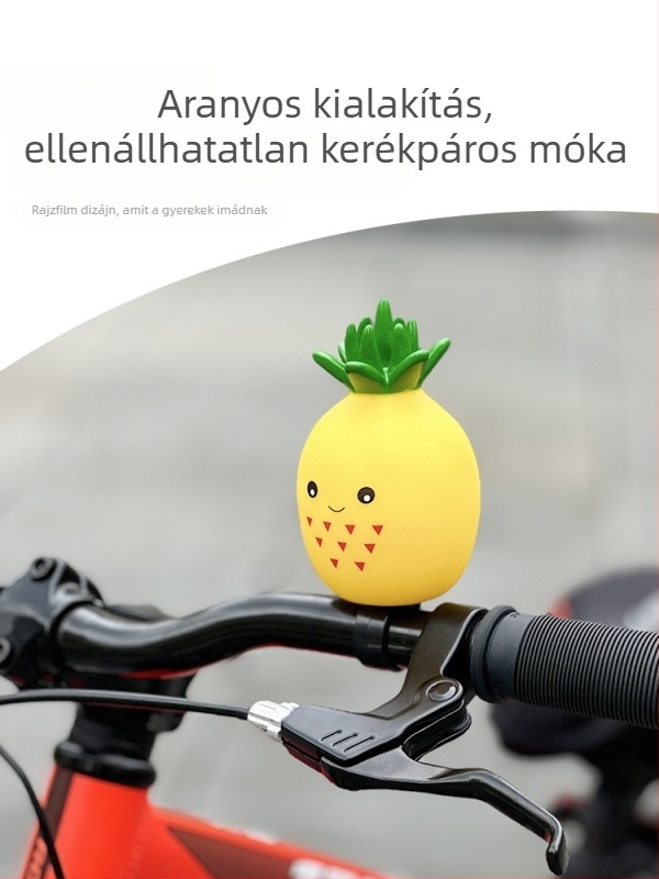 Kerékpár harang – rendkívül hangos, rajzfilmfigurás gyerekeknek, univerzális MTB kerékpárokhoz, dekoratív kiegészítő (Anyag: Műanyag; Importált: Nem; Feldolgozás: Nem)