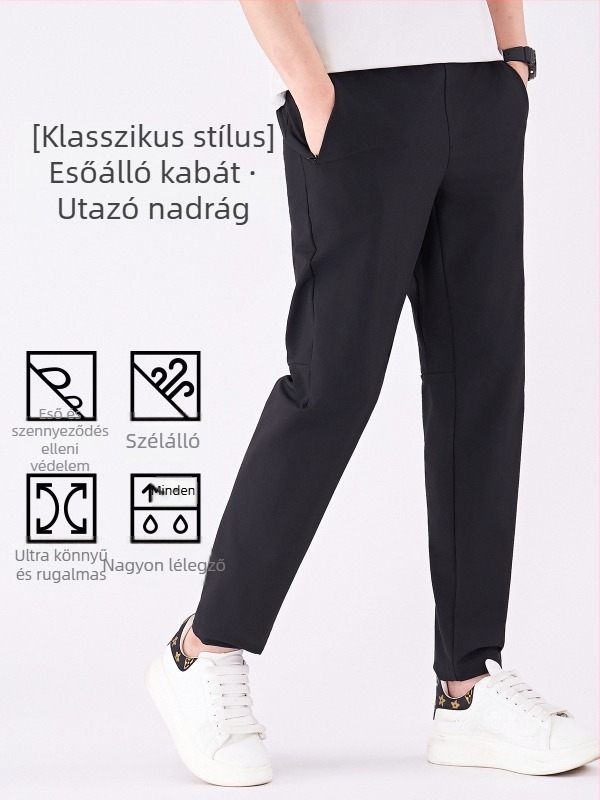 Őszi férfi szabadidő nadrág – vízálló, szélálló, kopásálló, lélegző, nedvességelvezető
