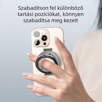 Yesido kétoldalas mágneses gyűrűs telefon-tartó, összecsukható asztali használatra, cinkötvözetből
