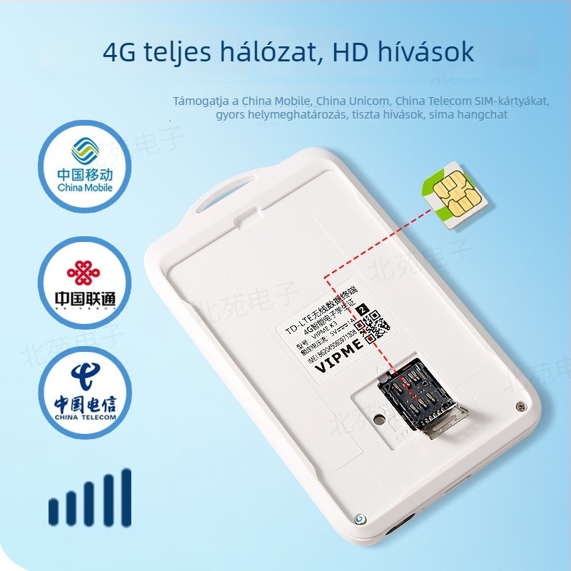 K3 Gyerek GPS nyomkövető 4G-vel, Elektronikus diákigazolvány, Anti-eltűnés, Iskolai kommunikáció