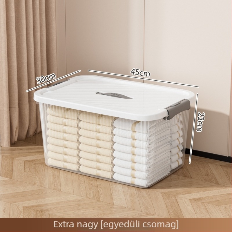 Átlátszó tároló doboz, mozgatható, modell Sanqian s8735-8739, PP műanyag