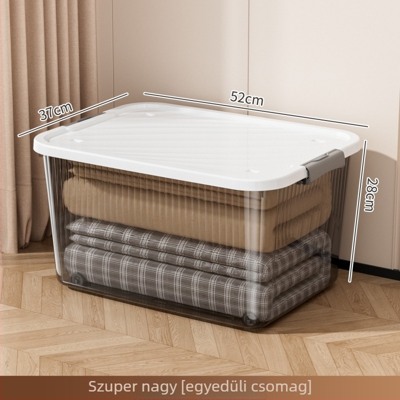 Átlátszó tároló doboz, mozgatható, modell Sanqian s8735-8739, PP műanyag
