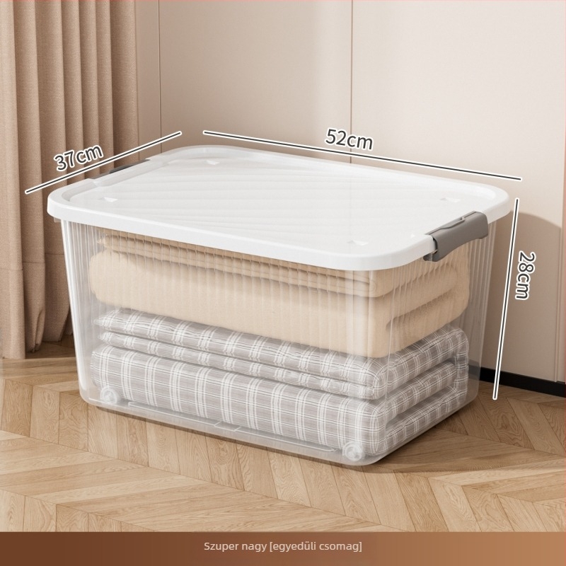 Átlátszó tároló doboz, mozgatható, modell Sanqian s8735-8739, PP műanyag