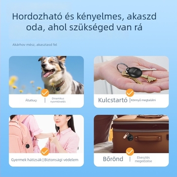 Mini lopás elleni lokátor F6 — vízálló, GPS nyomkövetés, iOS-kompatibilis, 225 mAh-s akkumulátor