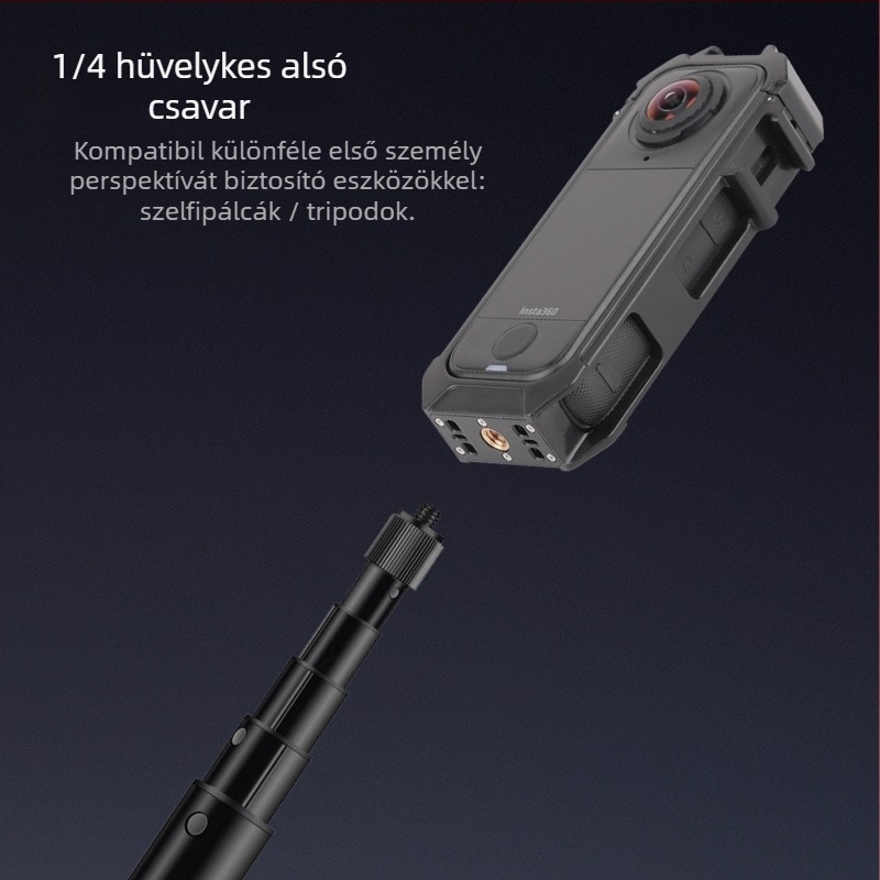 360X4 Air panoráma akciókamera védőkerete – gyorskioldás, leesés elleni védelem (Márka: Neutral; Modell: Action camera; Anyag: Other)