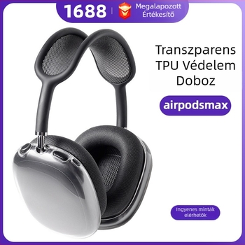 AirPods Max védőtok (Anyag: TPU; Stílus: Puha héj; Feldolgozás: Kézzel készített; Modell: AirPods Max; Kompatibilis: Apple)