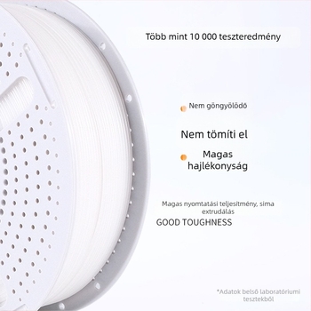 PLA világító filament 3D nyomtatáshoz, ovális keresztszeliés