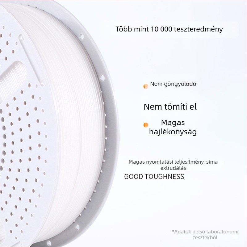 PLA világító filament 3D nyomtatáshoz, ovális keresztszeliés