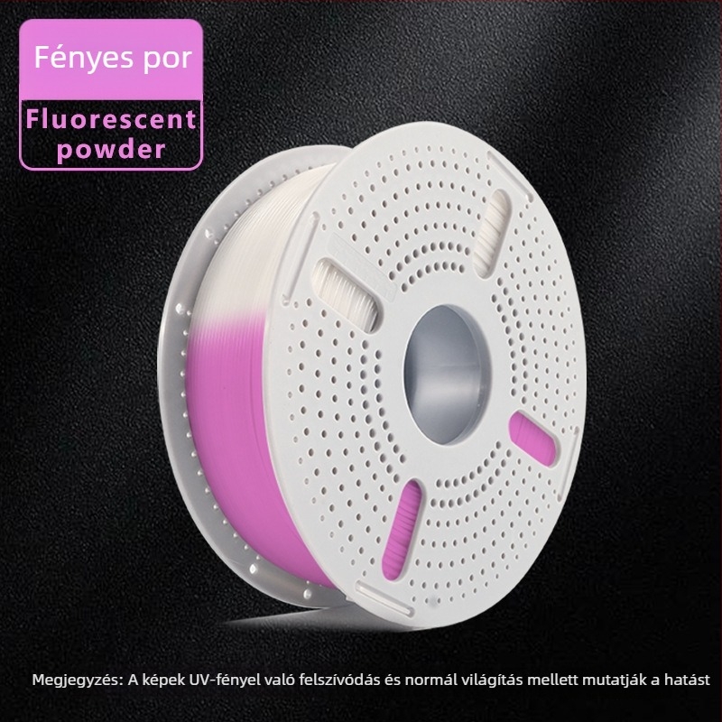 PLA világító filament 3D nyomtatáshoz, ovális keresztszeliés