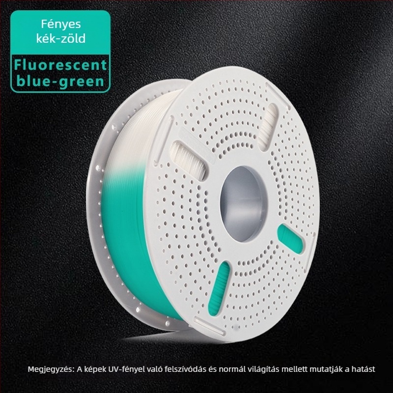 PLA világító filament 3D nyomtatáshoz, ovális keresztszeliés