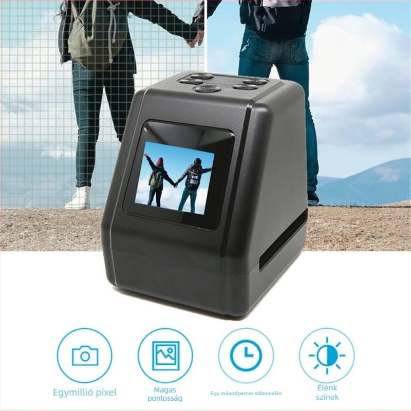 D1 filmszkenner a TROZUM-tól — filmek szkennelése, ABS ház, 431 g, OEM feldolgozás