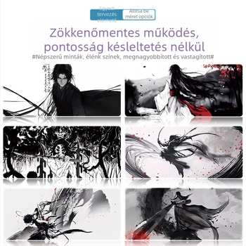Egérpad természetes gumi anyagból, egyoldalas, hőtranszfer nyomtatás, rajzfilm animációs stílusú