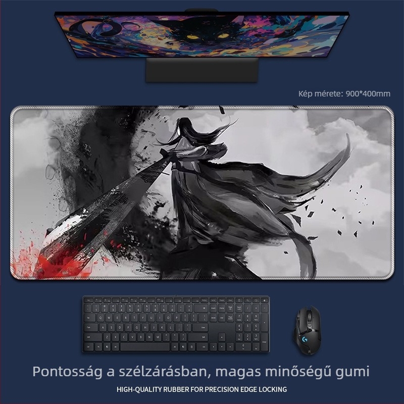 Egérpad természetes gumi anyagból, egyoldalas, hőtranszfer nyomtatás, rajzfilm animációs stílusú