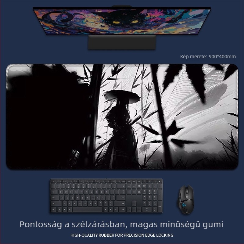 Egérpad természetes gumi anyagból, egyoldalas, hőtranszfer nyomtatás, rajzfilm animációs stílusú