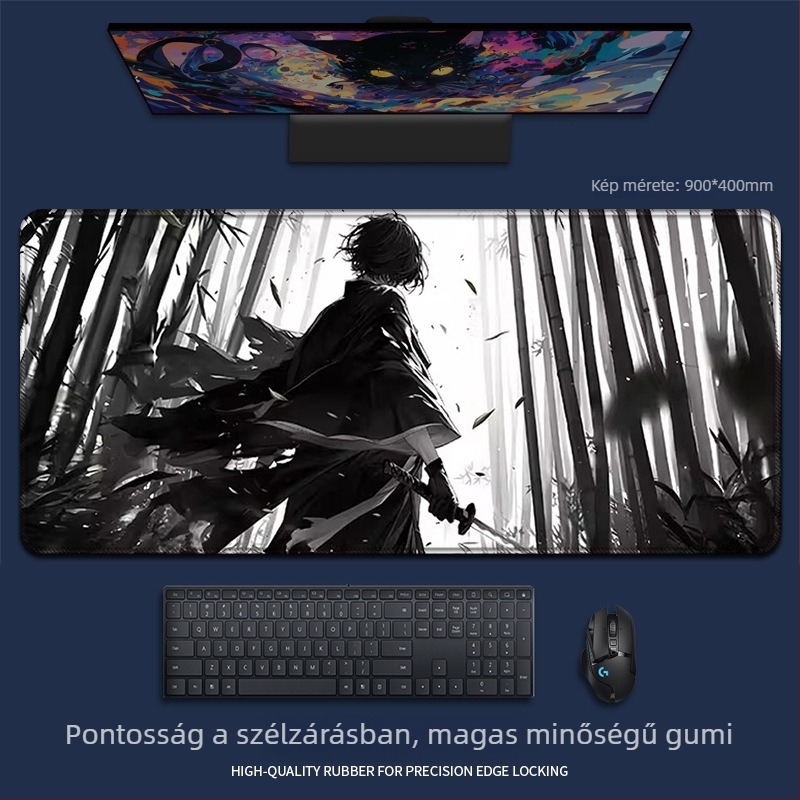 Egérpad természetes gumi anyagból, egyoldalas, hőtranszfer nyomtatás, rajzfilm animációs stílusú