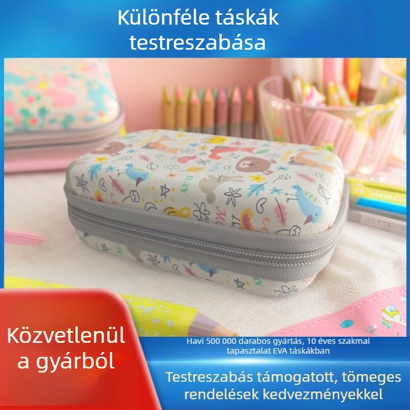 Eva tároló táska - aranyos rajzfilmszerű stílus, utazási rendező kábelekhez és digitális eszközökhöz
