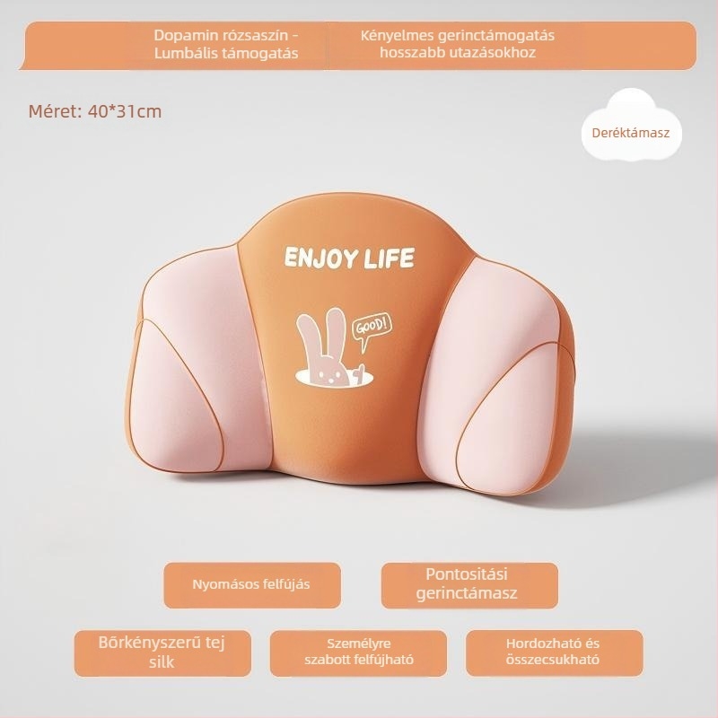 Strange Circle lélegző nyaki utazó párna - U-alakú, PVC anyag, levegővel töltve, modern minimalista stílus