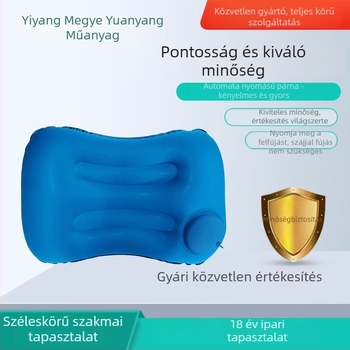 Felfújható U-alakú párna gáz töltettel, TPU laminált szövettel, tömeg 0,5 kg alatt, felnőtteknek