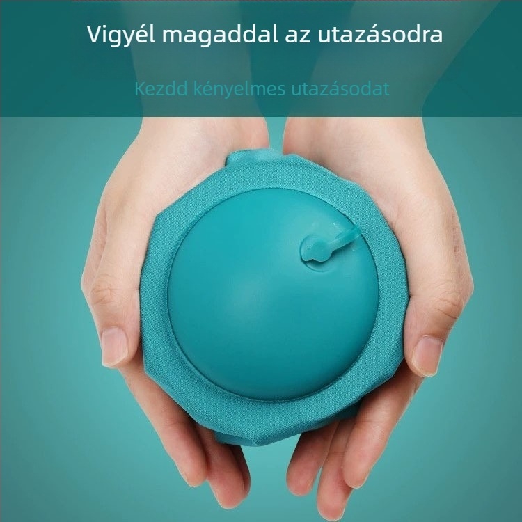 Felfújható U-alakú párna gáz töltettel, TPU laminált szövettel, tömeg 0,5 kg alatt, felnőtteknek